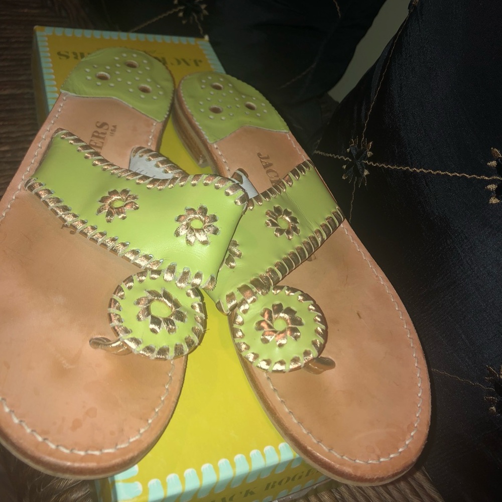 Green Jack Rogers Sandals
